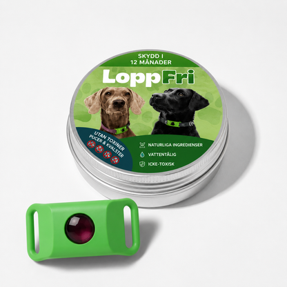 LoppFri™ - Skydda din hund. Utan ett enda kemikalie
